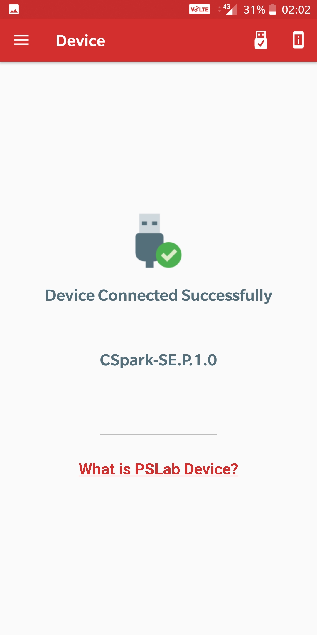 Device Connected